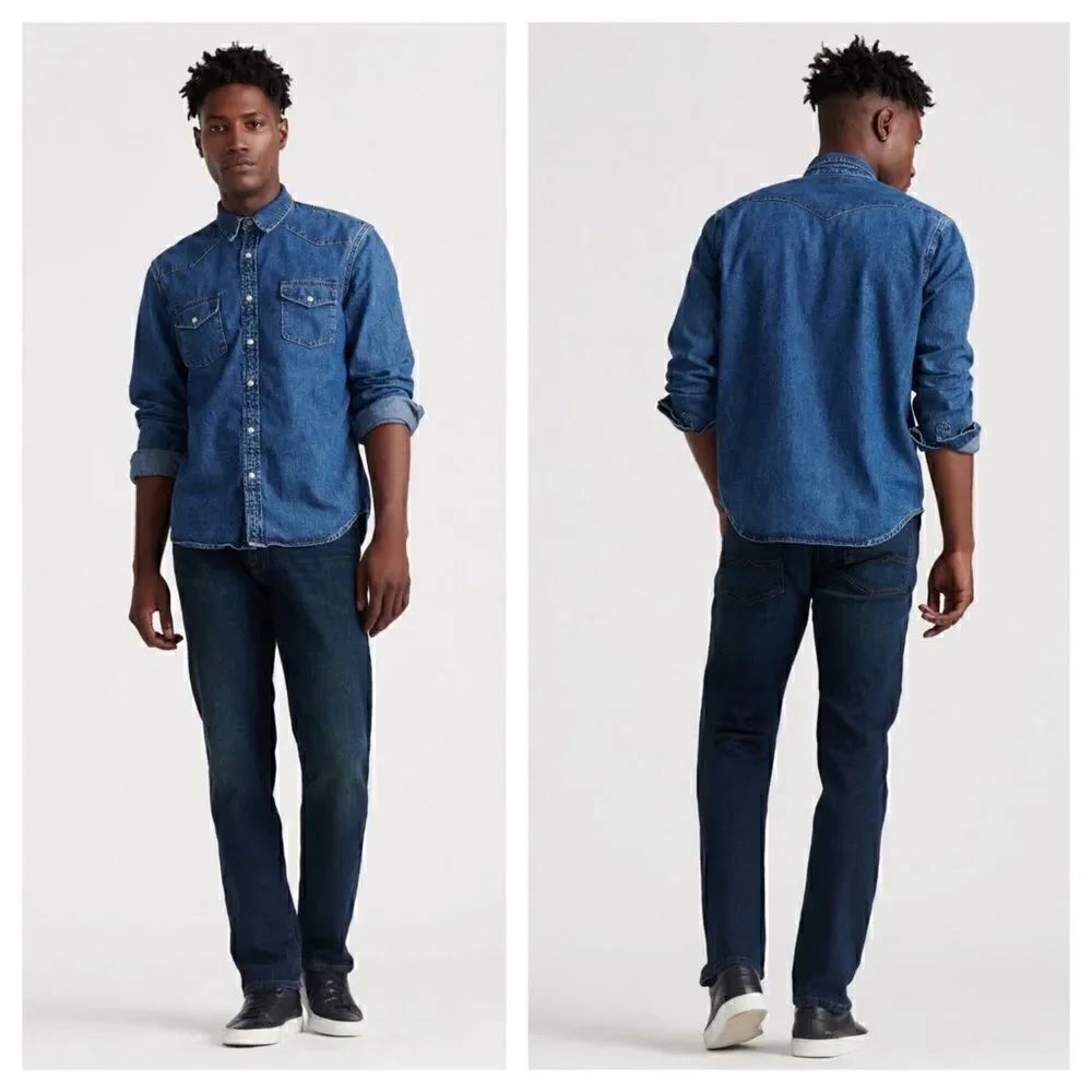Lucky Brand 221 Slim Straight Button Fly Jeans